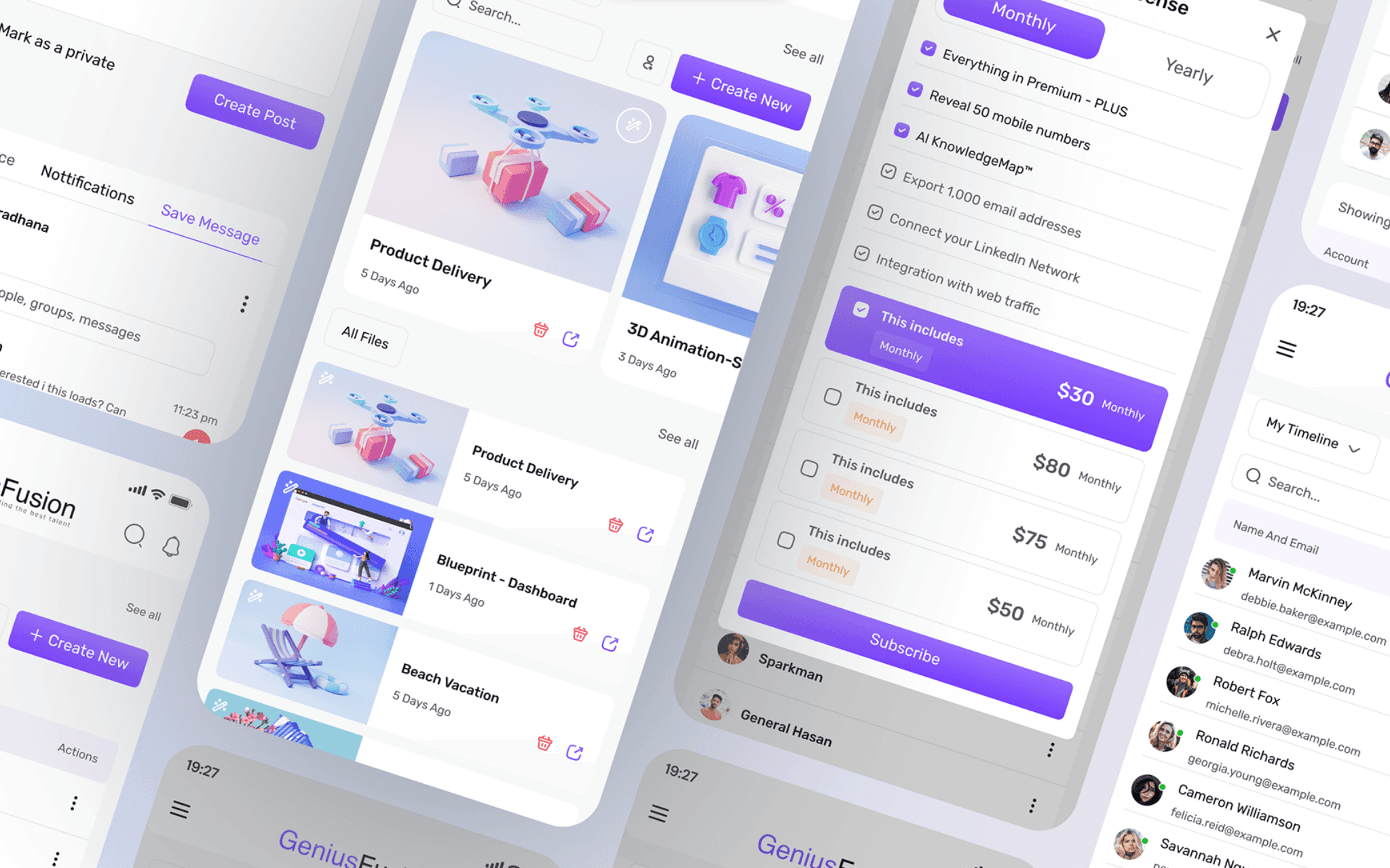 Genius Fusion app interface